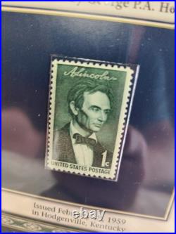 1918 Lincoln Silver Commemorative Half Dollar Coin & Stamp