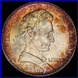 1918 Lincoln Silver Commemorative Half Dollar PCGS MS68 ONLY 2 GRADED HIGHER
