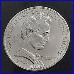 1918 P LINCOLN COMMEMORATIVE HALF-DOLLAR Pristine Gem BU