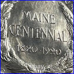 1920 50C Maine Silver Commemorative Half Dollar (78173)