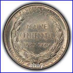 1920 50c Maine Centennial Commemorative Silver Half Dollar Luster SKU-C1267