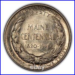 1920 50c Maine Commemorative Silver Half Dollar Luster AU+ SKU-C1031
