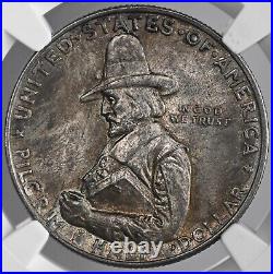 1920 50c Pilgrim Half Dollar Silver Commem Mint State Ngc Ms64 #2153224-025