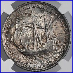 1920 50c Pilgrim Half Dollar Silver Commem Mint State Ngc Ms64 #2153224-025