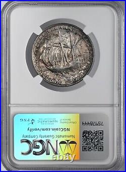 1920 50c Pilgrim Half Dollar Silver Commem Mint State Ngc Ms64 #2153224-025