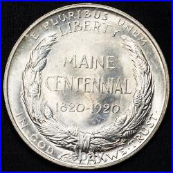 1920 Main Commemorative Silver Half Dollar CHOICE BU UNCIRCULATED ORIGINAL