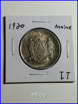 1920 Maine 50C Commemorative Half Dollar AU/UNC Better Commem