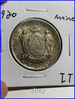 1920 Maine 50C Commemorative Half Dollar AU/UNC Better Commem
