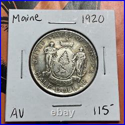 1920 Maine AU silver Commemorative Half Dollar Coin