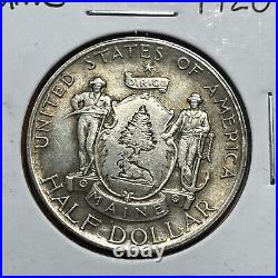 1920 Maine AU silver Commemorative Half Dollar Coin