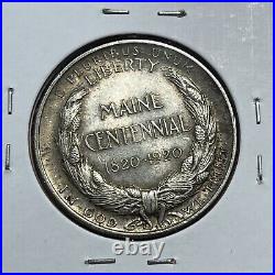 1920 Maine AU silver Commemorative Half Dollar Coin