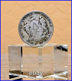 1920 Maine Centennial Commemorative Silver Half Dollar AU Details Rare 90%