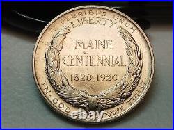 1920 Maine Commemorative Centennial Silver Half Dollar 50C