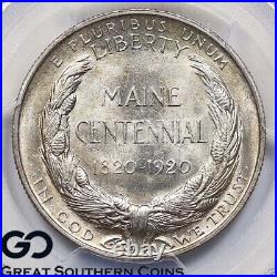 1920 Maine Commemorative Half Dollar PCGS MS-64 Nice & Lustrous