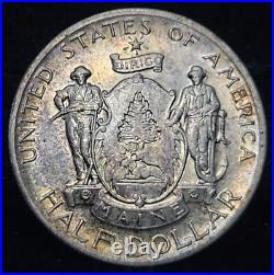 1920 Maine Commemorative Silver Half Dollar 50c BU Nicely Toned See Pics 1920 Maine Commemorative Silver Half Dollar 50c BU Nicely Toned See Pics