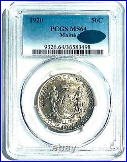 1920 Maine Silver Half Dollar Commemorative NGC MS-64 CAC Mint State 64 CAC
