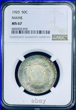 1920 Maine Silver Half Dollar Commemorative NGC MS-67 Mint State 67