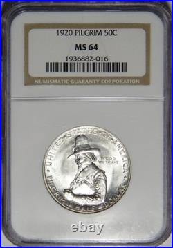 1920 Ngc Ms 64 Pilgrim Commemorative Half Dollar