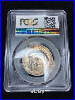 1920-P PCGS MS65 (Gem) Pilgrim Commemorative Colorful Toning Blazing Luster