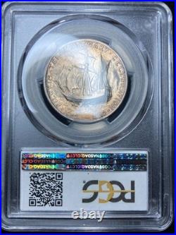 1920-P PCGS MS65 (Gem) Pilgrim Commemorative Colorful Toning Blazing Luster