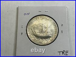 1920 Pilgrim Commemorative 90% Silver Half Dollar in AU+ Condition 050426 36tre