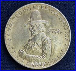 1920 Pilgrim Commemorative Half Dollar 50C 90% Silver Incredible Toning
