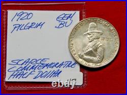 1920 Pilgrim Commemorative Half Dollar 50c Free USA Shipping