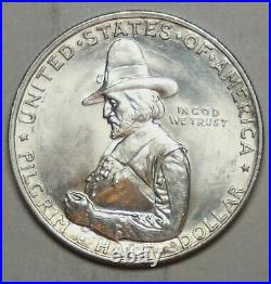 1920 Pilgrim Commemorative Half Dollar Gem Bu #43486