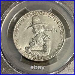 1920 Pilgrim Commemorative Half Dollar PCGS MS UNC Details Beautiful White Coin