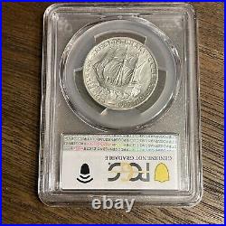 1920 Pilgrim Commemorative Half Dollar PCGS MS UNC Details Beautiful White Coin