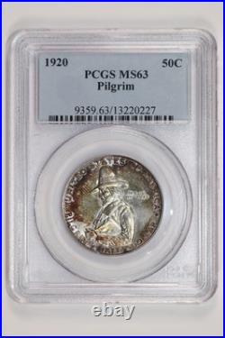 1920 Pilgrim Commemorative Half Dollar Pcgs Ms63 Pretty Original Color