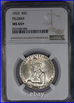 1920 Pilgrim Half Dollar 50c NGC MS65 + Plus Beautiful and original