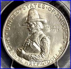 1920 Pilgrim Half Dollar 90% Silver PCGS Genuine Cleaned-UNC Detail