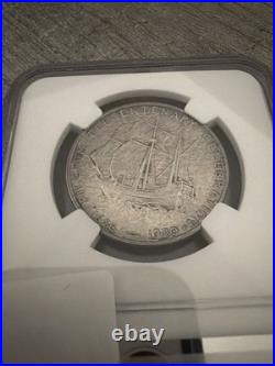1920 Pilgrim Half Dollar NGC Unc Details Cleaned