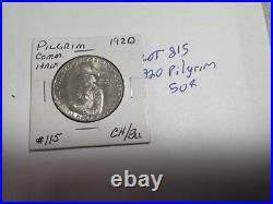 1920 Pilgrim Silver Commemorative Half Dollar Beautiful Tones Stunning Lot#815