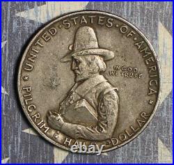 1920 Pilgrim Silver Commemorative Half Dollar Fs 901 Collector Coin