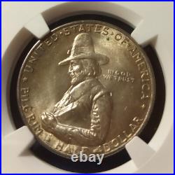 1920 Pilgrim Silver Commemorative Half Dollar NGC MS-64 Toner Nice Luster 1920 Pilgrim Silver Commemorative Half Dollar NGC MS-64 Toner Nice Luster