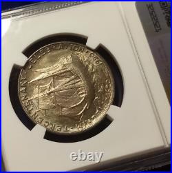 1920 Pilgrim Silver Commemorative Half Dollar NGC MS-64 Toner Nice Luster 1920 Pilgrim Silver Commemorative Half Dollar NGC MS-64 Toner Nice Luster