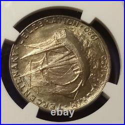 1920 Pilgrim Silver Commemorative Half Dollar NGC MS-64 Toner Nice Luster 1920 Pilgrim Silver Commemorative Half Dollar NGC MS-64 Toner Nice Luster