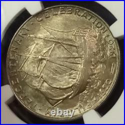 1920 Pilgrim Silver Commemorative Half Dollar NGC MS-64 Toner Nice Luster 1920 Pilgrim Silver Commemorative Half Dollar NGC MS-64 Toner Nice Luster