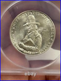 1920 Pilgrim Tercentenary Commemorative Half Dollar ANACS AU-58 #2551