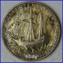 1920 Pilgrim Tercentenary Commemorative Silver Half Dollar 50C COINGIANTS