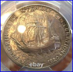 1920 Pilgrim Tercentenary Commemorative Silver Half Dollar FS-901 Toner PCGS