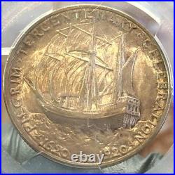 1920 Pilgrim Tercentenary Commemorative Silver Half Dollar FS-901 Toner PCGS