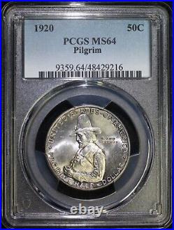 1920 Pilgrim Tercentenary Commemorative Silver Half Dollar PCGS MS64