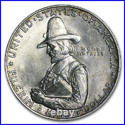 1920 Pilgrim Tercentenary Half Dollar AU SKU #30272