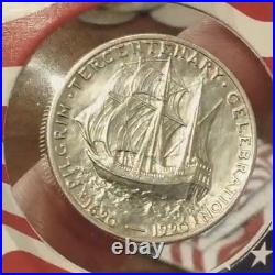 1920 Pilgrim Tercentenary Half Dollar BU 90% Silver Commemorative 50c Museum