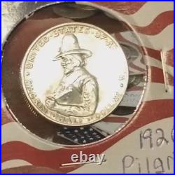 1920 Pilgrim Tercentenary Half Dollar BU 90% Silver Commemorative 50c Museum