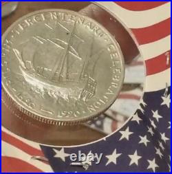 1920 Pilgrim Tercentenary Half Dollar BU 90% Silver Commemorative 50c Museum
