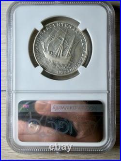 1920 Pilgrim Tercentenary Half Dollar NGC AU Details Cleaned 50C Silver